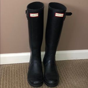 Classic black hunter tall rainboots